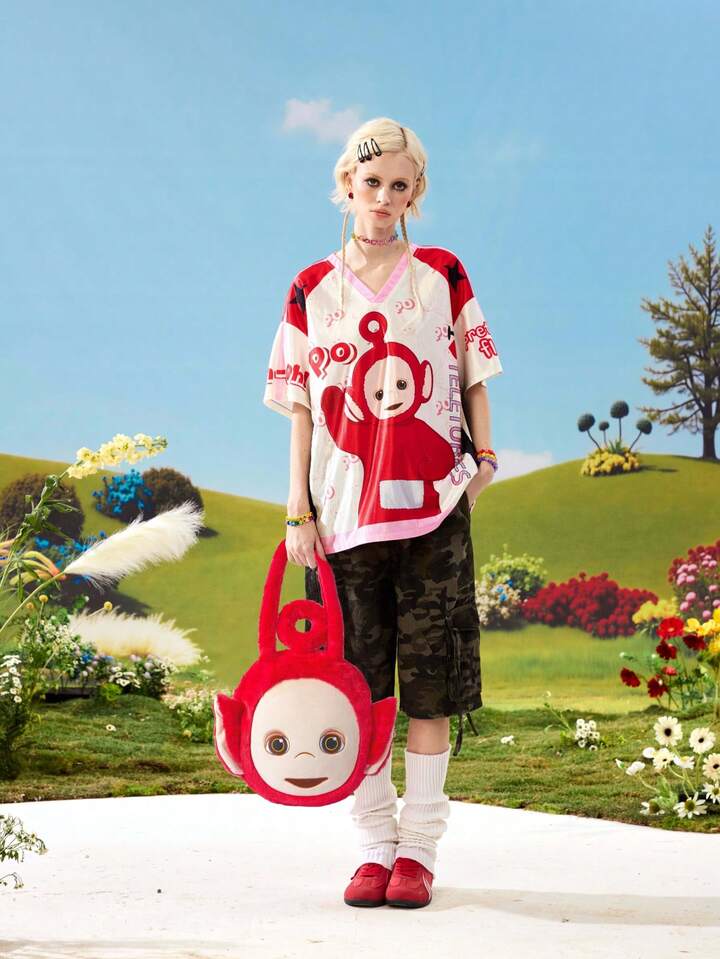 Teletubbies X ROMWE Women Tote Bags