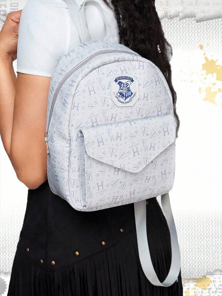 Harry Potter | ROMWE Letter Graphic Vintage College Style Large Capacity Commuter Versatile Zipper Backpack 7 Harry Potter | ROMWE Letter Graphic Vintage College Style Large Capacity Commuter Versatile Zipper Backpack