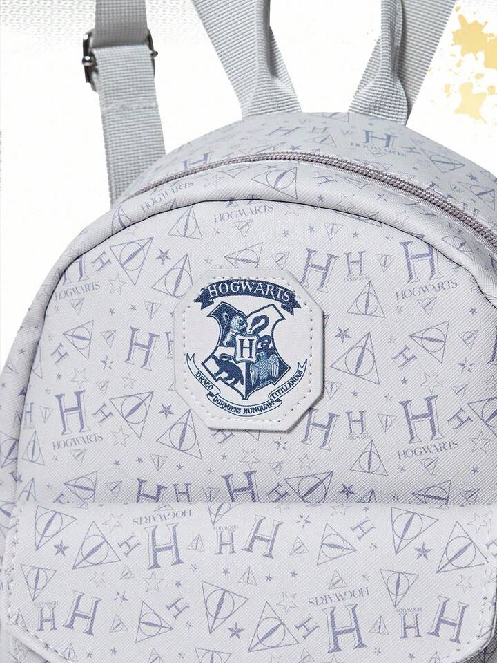 Harry Potter | ROMWE Letter Graphic Vintage College Style Large Capacity Commuter Versatile Zipper Backpack 8 Harry Potter | ROMWE Letter Graphic Vintage College Style Large Capacity Commuter Versatile Zipper Backpack