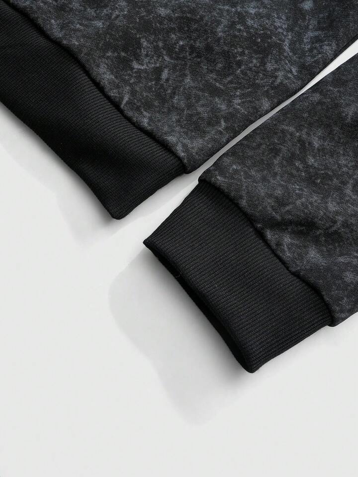 Men's Fashion Cross Pattern Long Sleeve Casual Hoodie