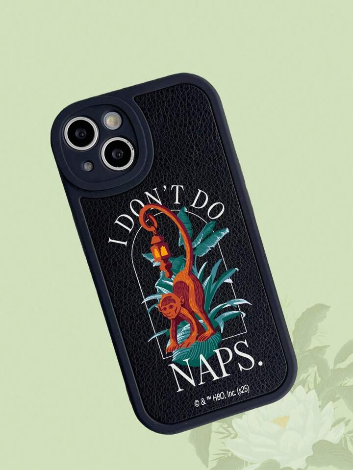 The White Lotus 1pc Monkey Graphic Design Phone Case, Compatible With IPhone 11 12 13 14 15 Pro Max 16