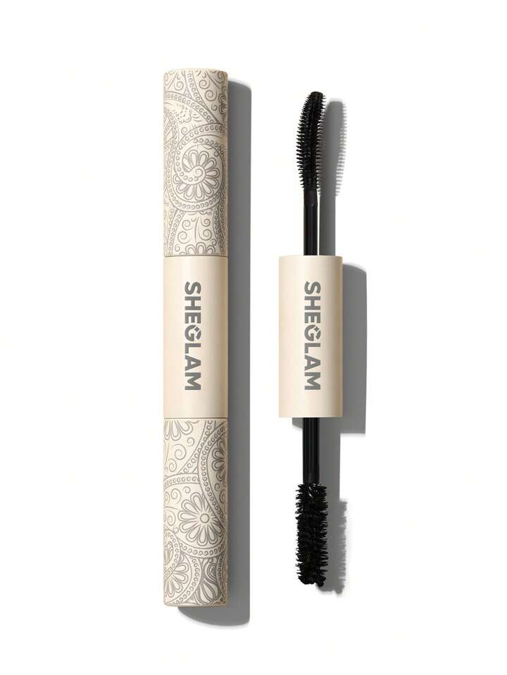 All-In-One Volume & Length Mascara-Washable Black 2 In 1 Double Head Brush Easy To Remove No Smudge Curling Separation Thick Black Mascara Eye Makeup Brand Beauty Makeup Face Paint Cosmetic For Women Girls Perfect For Winter Spring Ideal For Y2K Fancy Fashion Suitable For Birthday Gift Party Ready Best Color