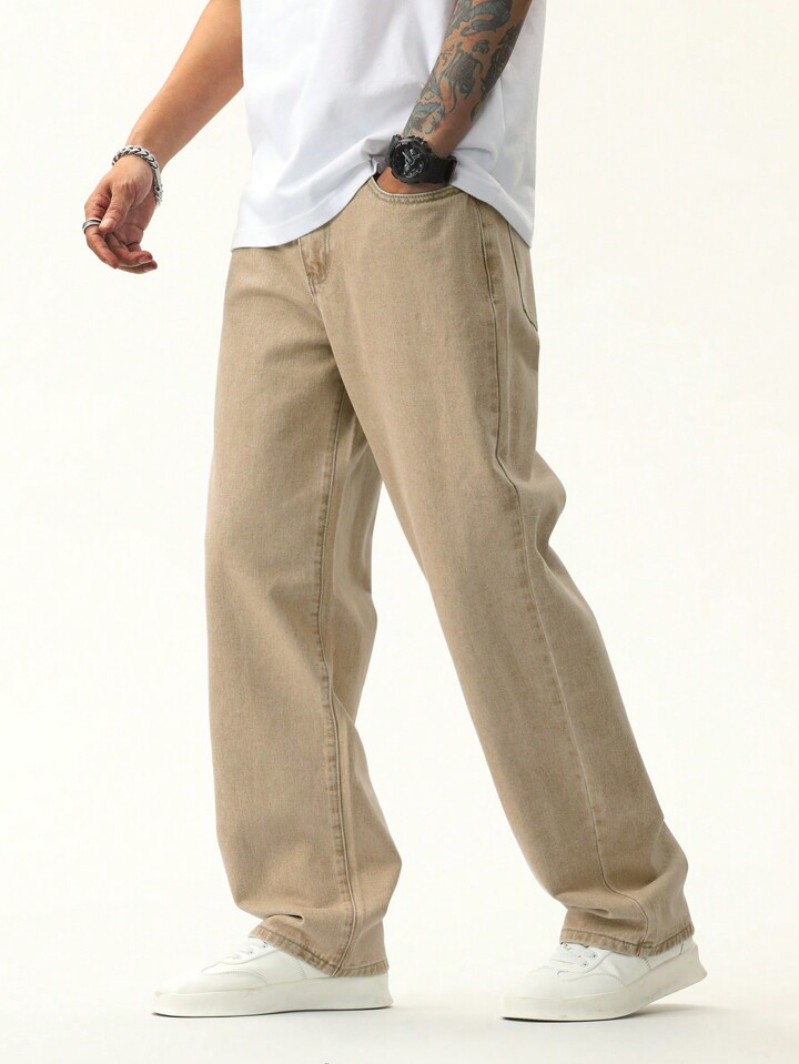 Manfinity EZcore Guys Slant Pocket Straight Leg Jeans
