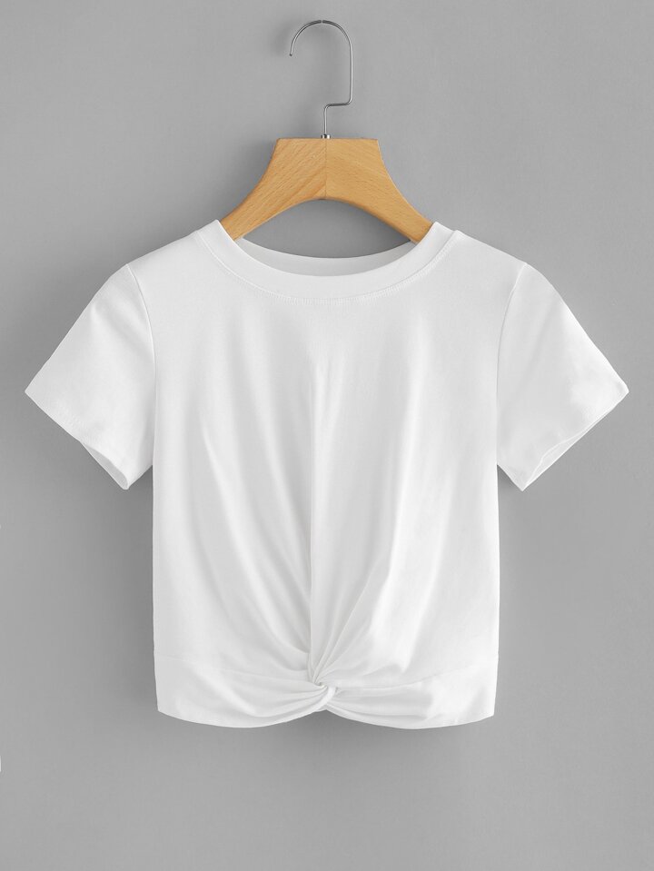 Twist Front Crop Top