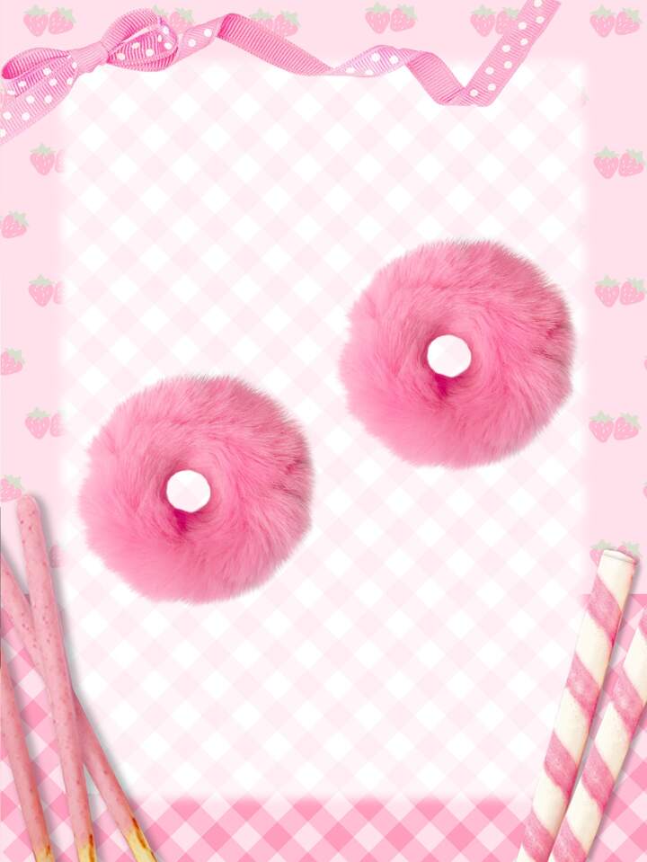 Kawaii 2pcs Solid Fluffy Hair Tie Cute Valentines Scrunchies Scrunchy Hair Ties 2 Kawaii 2pcs Solid Fluffy Hair Tie Cute Valentines Scrunchies Scrunchy Hair Ties