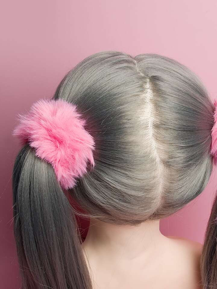 Kawaii 2pcs Solid Fluffy Hair Tie Cute Valentines Scrunchies Scrunchy Hair Ties 4 Kawaii 2pcs Solid Fluffy Hair Tie Cute Valentines Scrunchies Scrunchy Hair Ties