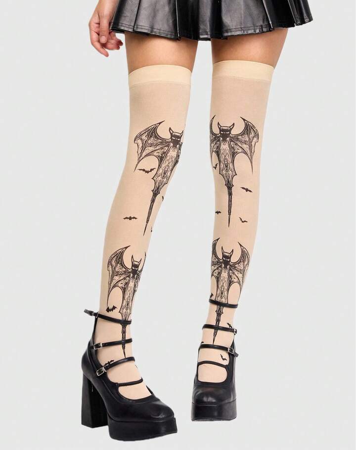 Goth Women Over The Knee Socks
