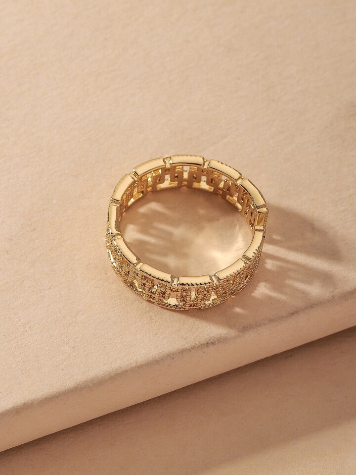 Andkiss Women Elegant Hollow Out Cuff Ring