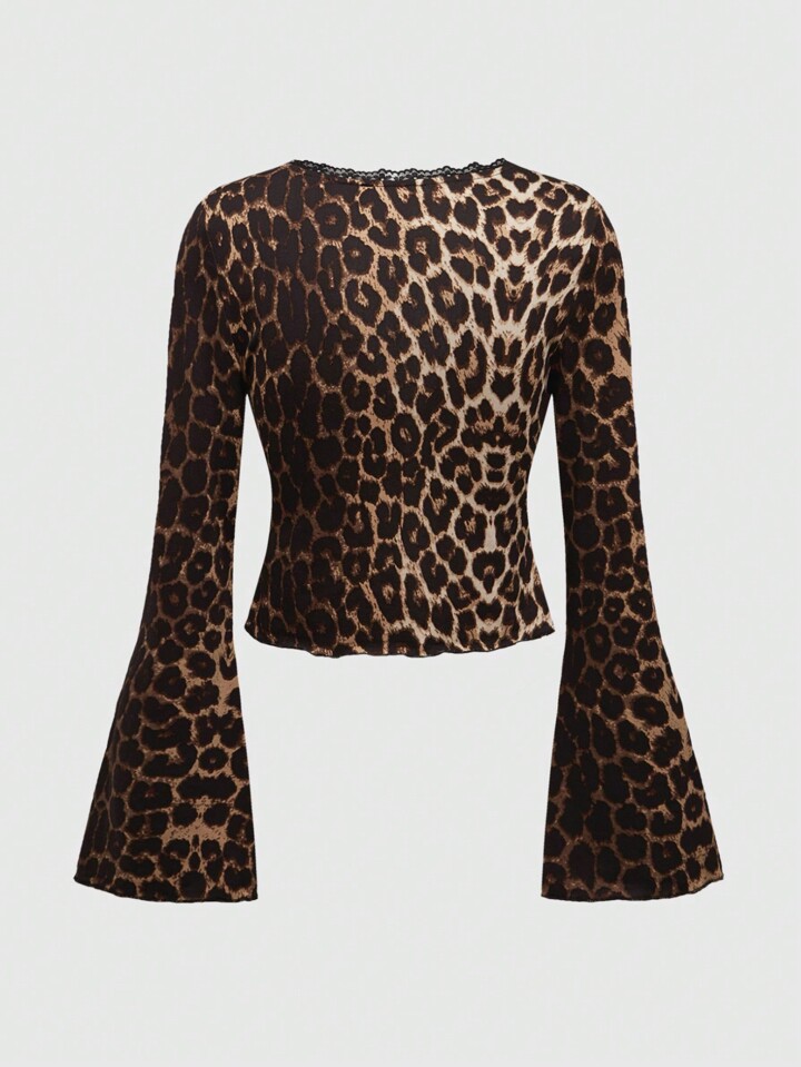 Kawaii Women's Retro Y2K Leopard Print Ribbon Tie Cardigan & Ruffle Hem Puff Shorts 2 Pieces Set 6 Kawaii Women's Retro Y2K Leopard Print Ribbon Tie Cardigan & Ruffle Hem Puff Shorts 2 Pieces Set