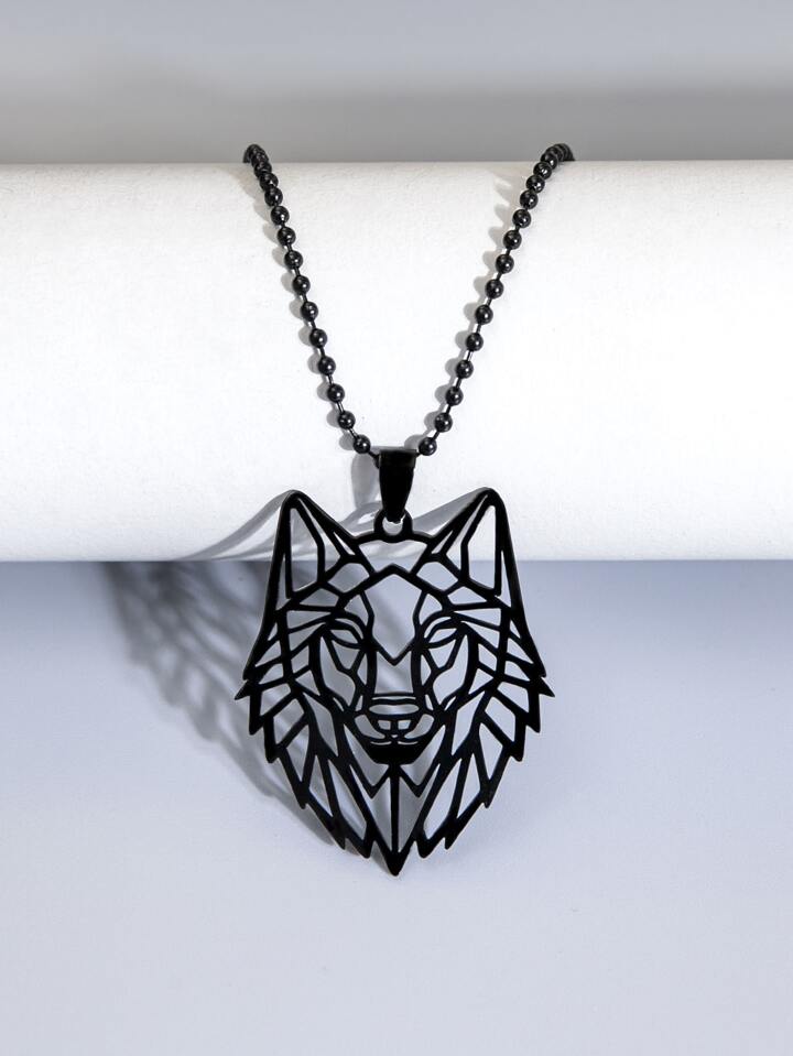 Guys Hollow Pendant Necklace