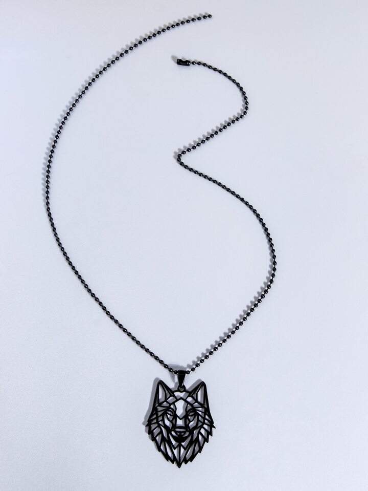 Guys Hollow Pendant Necklace