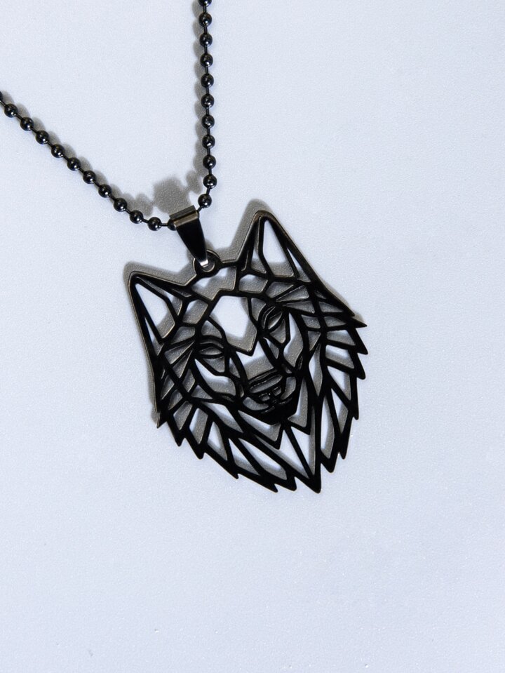Guys Hollow Pendant Necklace