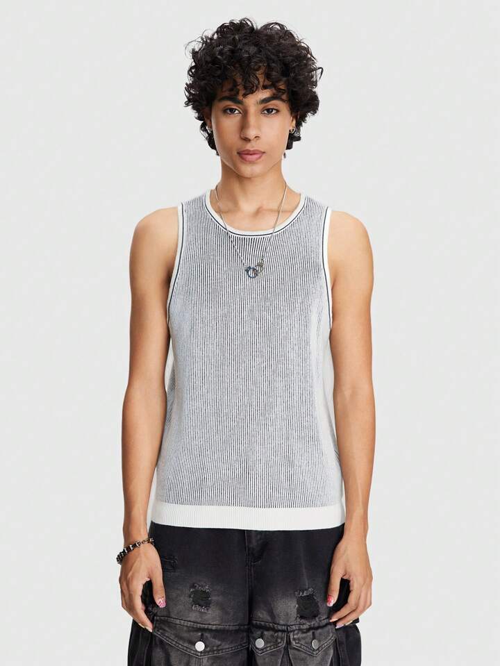ROMWE Avant Men Fashionable And Casual Versatile Sports Style Vest