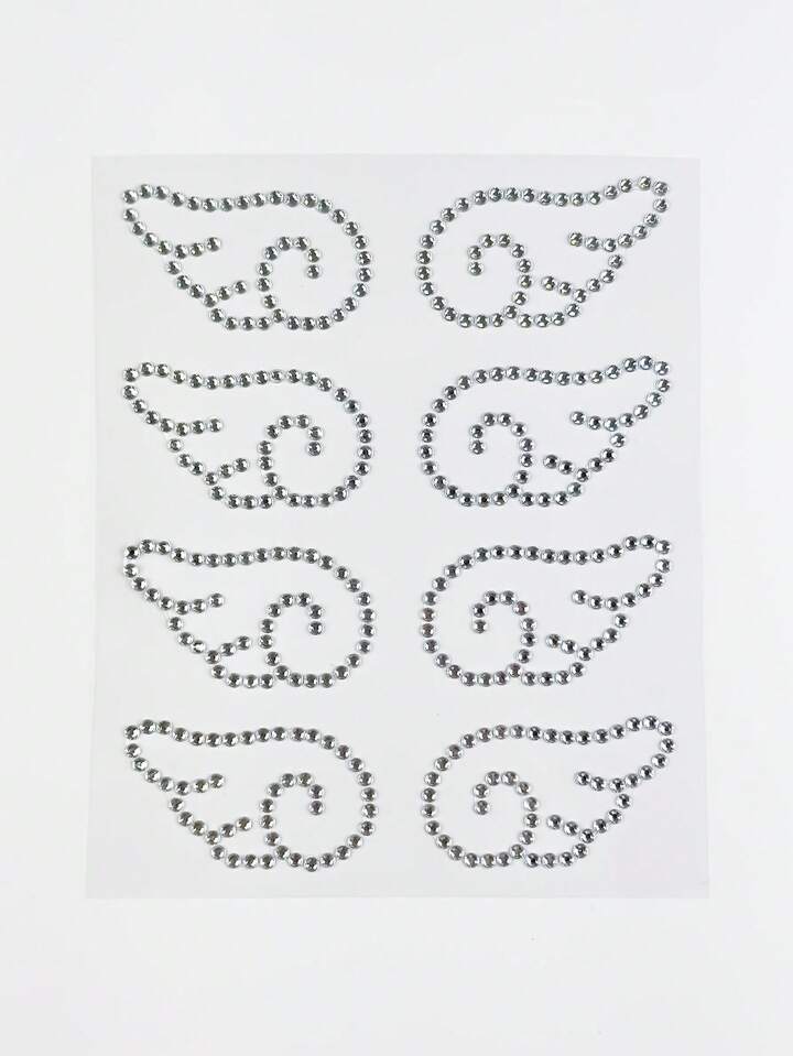 Kawaii 1pc Lace Bow, Heart, Star, Bow, Diamond Glitter & Facial Jewel Stickers
