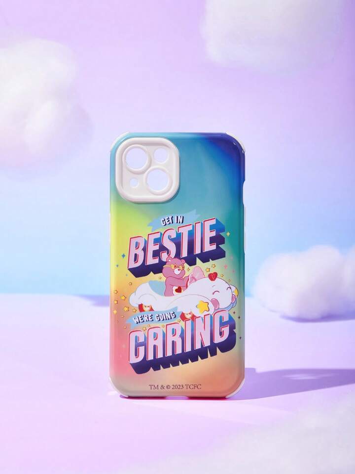 ROMWE X Care Bears Printed 2-in-1 Film Mobile Phone Case