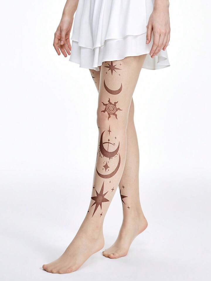 Fairycore 1 20D Fashion Personalized Printing Stockings Women's Plus-File Plus-Size Panty Stockings 3 Fairycore 1 20D Fashion Personalized Printing Stockings Women's Plus-File Plus-Size Panty Stockings