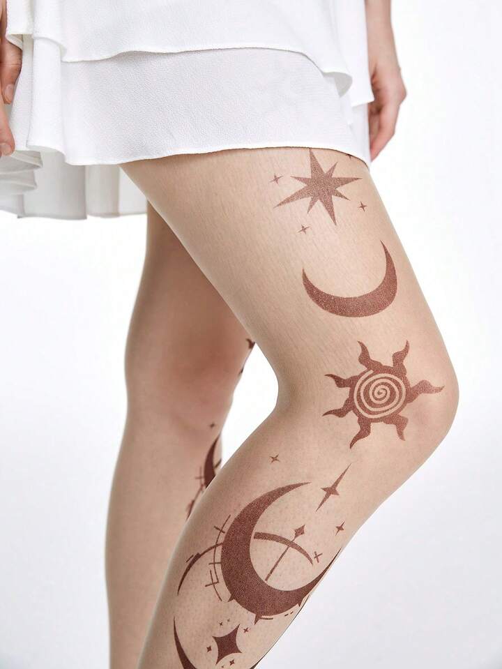 Fairycore 1 20D Fashion Personalized Printing Stockings Women's Plus-File Plus-Size Panty Stockings 4 Fairycore 1 20D Fashion Personalized Printing Stockings Women's Plus-File Plus-Size Panty Stockings