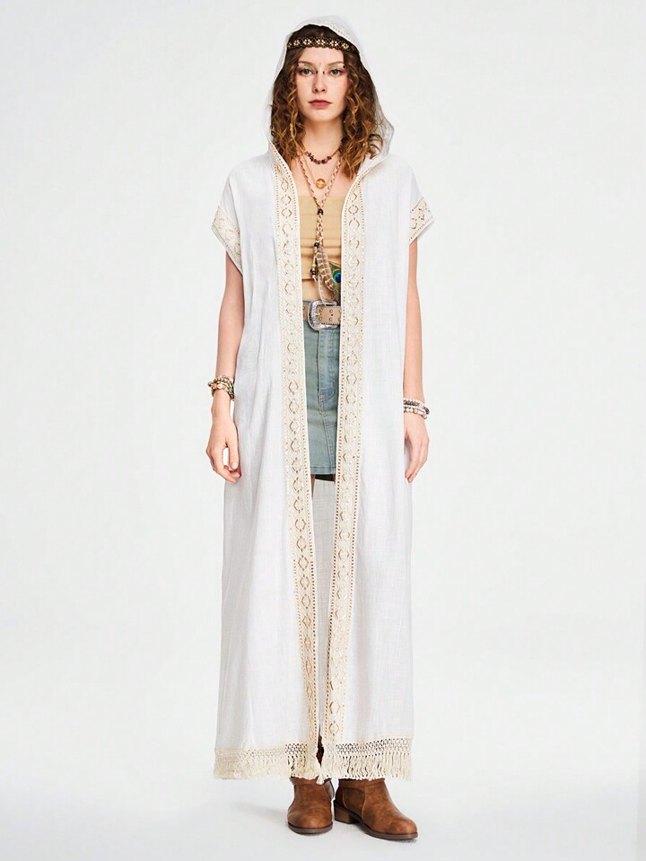 Bohemian Hippie Style Linen Sun Protection Women Top