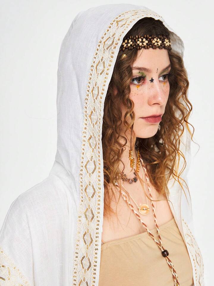 Bohemian Hippie Style Linen Sun Protection Women Top