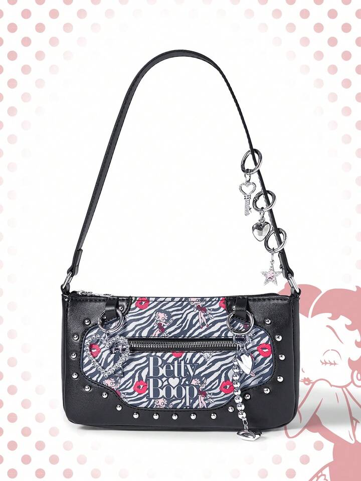 Betty Boop | ROMWE Vintage Cartoon Pattern Women Shoulder Bag