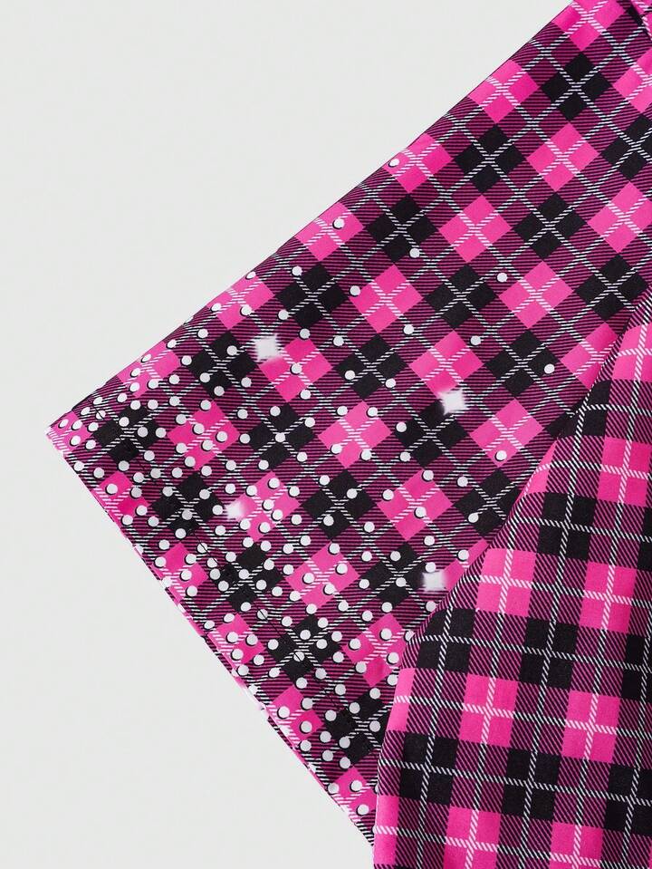 Men's Casual Loose Plaid Short Sleeve Shirt, Versatile Daily Wear