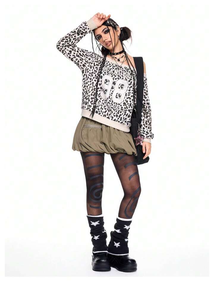 Fairycore 1pc 20D Fashion Spiral Anti-Snag Tights