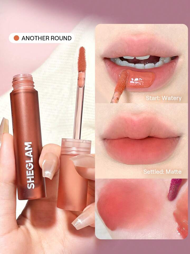 Soft Haze Lip Blur-Another Round 6 Colors Waterproof Liquid Lipstick Matte Transfer-Proof Lip Tint Lasting Super Stay Lip Stain Lip Combo Brand Beauty Makeup Face Paint Cosmetic For Women Girls Perfect For Winter Spring Ideal For Y2K Fancy Fashion Suitable For Birthday Gift Party Ready Best Color