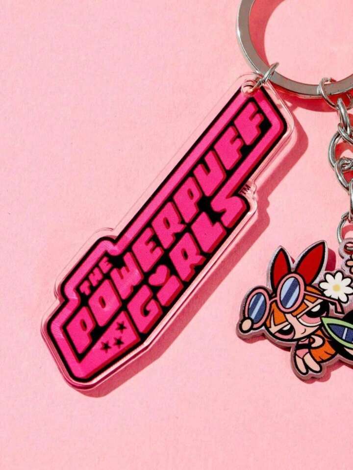 The Powerpuff Girls | ROMWE 1pc Women Cartoon Figure Charm Cute Keychain