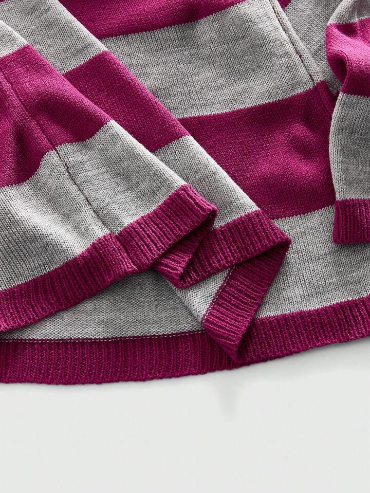 Academia Men's Casual Striped Crew Neck Sweater, Autumn/Winter 5 Academia Men's Casual Striped Crew Neck Sweater, Autumn/Winter